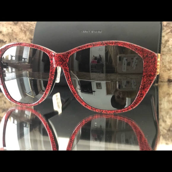 SLV M3/F sunglasses in Red glitter  Sunglasses - Picture 4 of 6